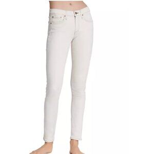 rag & bone Cate Mid Rise Ankle Skinny Jeans in Ecru Size 25 - NWT